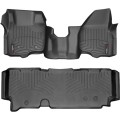 Коврики WeatherTech Black для Ford Super Duty (mkIII)(extended cab)(no 4x4 shifter)(1 row - 1pc.)(no dead pedal) 2011-2012 automatic, цена: 15 243 грн.