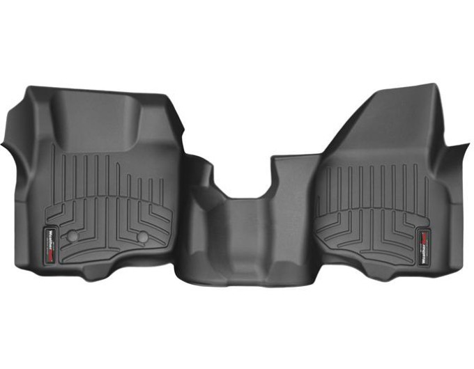 Коврики WeatherTech Black для Ford Super Duty (mkIII)(extended & double cab)(no 4x4 shifter)(no dead pedal)(1 pc.)(1 row) 2011-2012 automatic, цена: 8 481 грн.