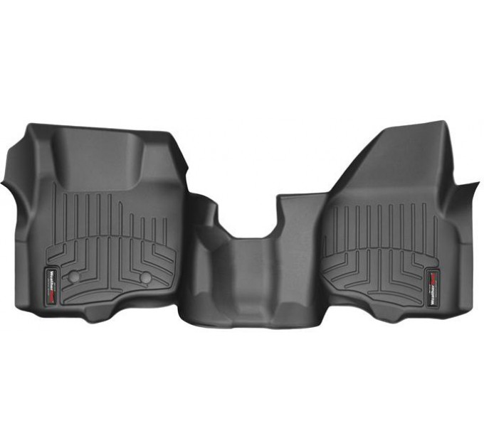 Коврики WeatherTech Black для Ford Super Duty (mkIII)(extended & double cab)(no 4x4 shifter)(no dead pedal)(1 pc.)(1 row) 2011-2012 automatic, цена: 7 773 грн.