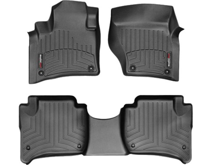 Коврики WeatherTech Black для Volkswagen Touareg (mkII); Porsche Cayenne (mkII)(2 zone climate) 2010-2018, цена: 11 709 грн.
