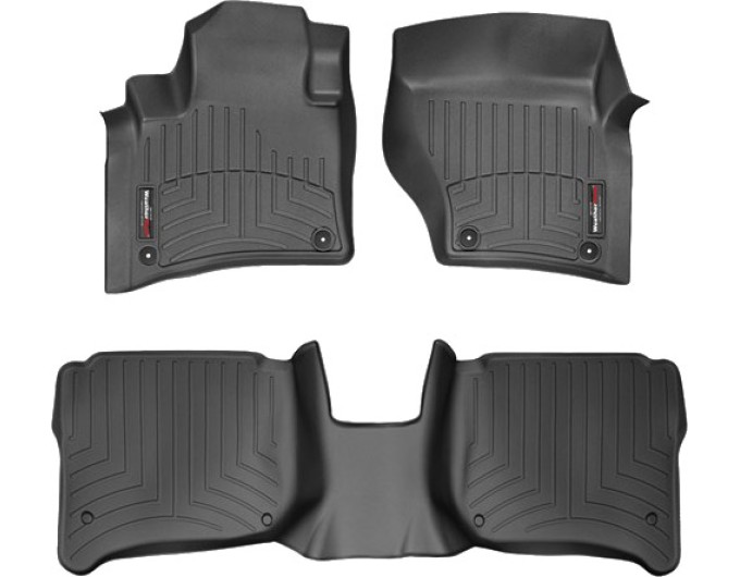 Коврики WeatherTech Black для Volkswagen Touareg (mkII); Porsche Cayenne (mkII)(4 zone climate) 2013-2018, цена: 11 709 грн.