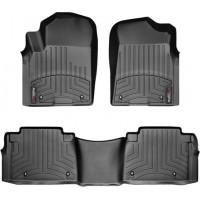 Коврики Weathertech Black для Infiniti QX80 / QX56 (mkII)(1-2 row) 2011-2017; Nissan Armada (mkI)(1-2row) 2017→