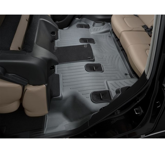 Коврики WeatherTech Black для Infiniti QX80 / QX56 (mkII)(2 row bucket seats)(3 row) 2011→; Nissan Armada (mkII)(2 row bucket seats)(3 row) 2017→, цена: 4 705 грн.