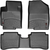 Коврики WeatherTech Black для Hyundai Accent (mkIV)(without cupholder on 2 row) 2011-2016