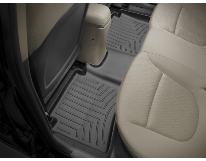 Коврики Weathertech Black для Hyundai Accent (mkIV)(without cupholder on 2 row) 2011-2016, ціна: 11 488 грн.