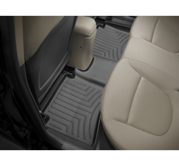 Коврики Weathertech Black для Hyundai Accent (mkIV)(without cupholder on 2 row) 2011-2016, ціна: 10 641 грн.