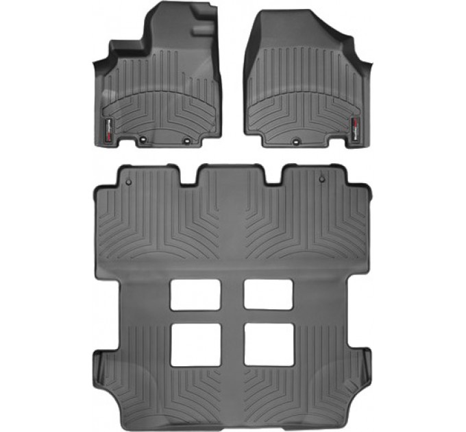 Коврики WeatherTech Black для Honda Odyssey (mkIV)(RL5)(1-2-3 row)(1 row 2pcs.) 2011-2017, цена: 12 894 грн.