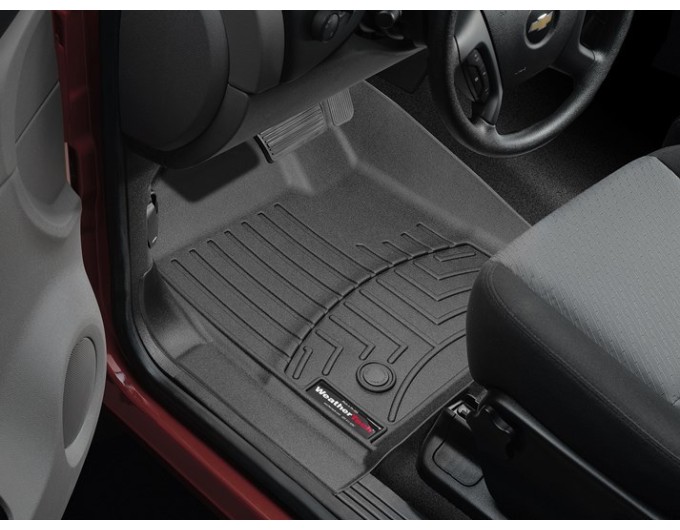Коврики WeatherTech Black для Chevrolet Silverado (mkII)(single cab)(no 4x4 shifter)(1 row bucket) 2007-2014, цена: 6 692 грн.