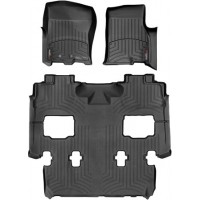 Коврики WeatherTech Black для Ford Expedition; Lincoln Navigator (mkIII)(1-2-3 row)(2 row bucket seats) 2011-2017