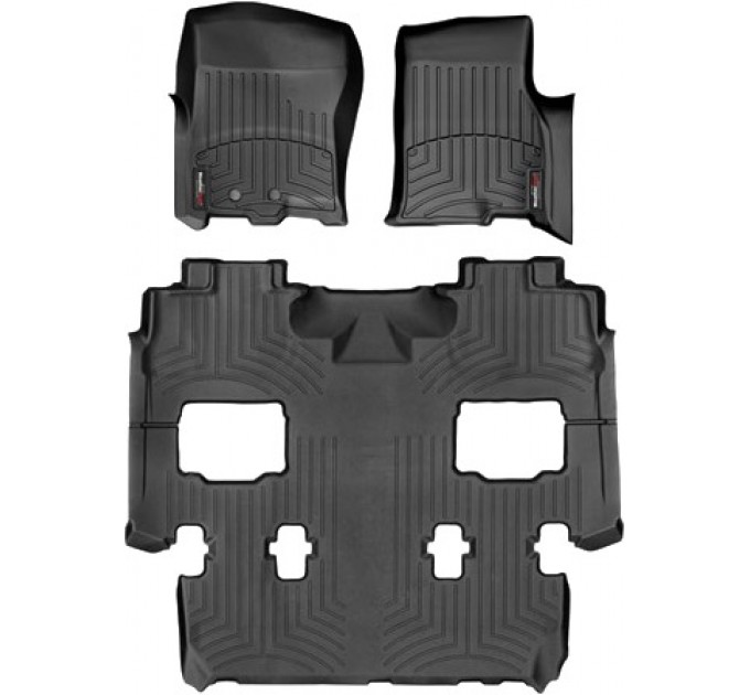 Коврики Weathertech Black для Ford Expedition; Lincoln Navigator (mkIII)(1-2-3 row)(2 row bucket seats) 2011-2017, ціна: 12 487 грн.