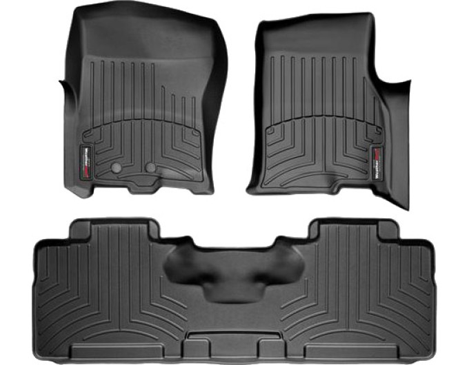 Коврики WeatherTech Black для Ford Expedition / Expedition EL; Lincoln Navigator / Navigator L (mkIII)(1-2 row) 2011-2017, цена: 11 709 грн.