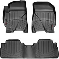 Коврики Weathertech Black для Ford Escape; Mazda Tribute; Mercury Mariner (mkII)(2 fixing posts) 2010-2012 automatic