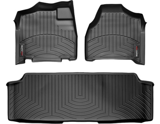Коврики Weathertech Black для Chrysler Town & Country (mkIV)(1-2 row)(Stow & Go seats) 2001-2007, ціна: 12 666 грн.