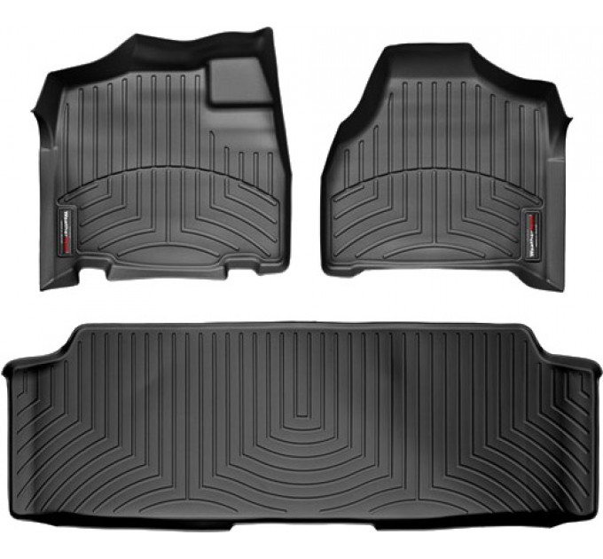 Коврики WeatherTech Black для Chrysler Town & Country (mkIV)(1-2 row)(Stow & Go seats) 2001-2007, цена: 11 500 грн.