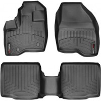 Коврики WeatherTech Black для Ford Explorer (mkV)(1-2 row)(2 row bucket seats with console) 2011-2014