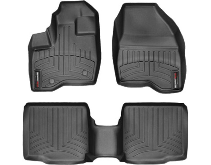 Коврики Weathertech Black для Ford Explorer (mkV)(1-2 row)(2 row bucket seats with console) 2011-2014, ціна: 11 709 грн.