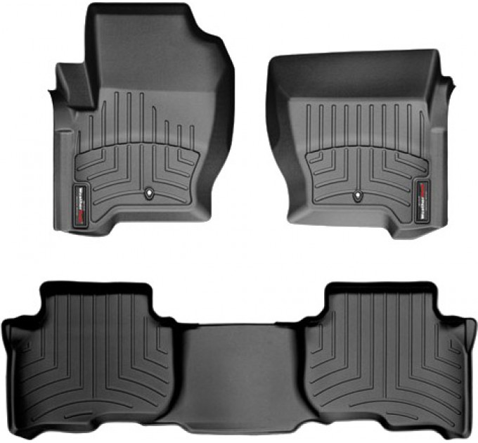 Коврики Weathertech Black для Land Rover Discovery (mkIII-mkIV)(2 fixing hook)(1-2 row) 2008-2012, ціна: 10 849 грн.