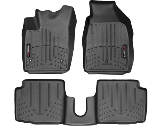 Коврики Weathertech Black для Fiat 500 (mkI) 2007→ manual, ціна: 11 488 грн.