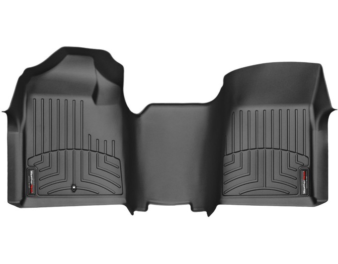 Коврики WeatherTech Black для Chevrolet Silverado (mkII)(single cab)(no 4x4 shifter)(1 row bench) 2007-2014, цена: 8 481 грн.