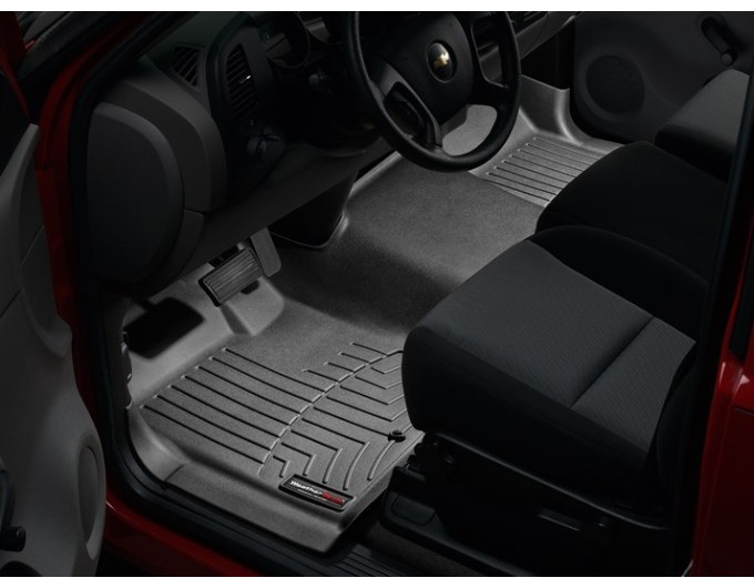 Коврики WeatherTech Black для Chevrolet Silverado (mkII)(single cab)(no 4x4 shifter)(1 row bench) 2007-2014, цена: 8 481 грн.