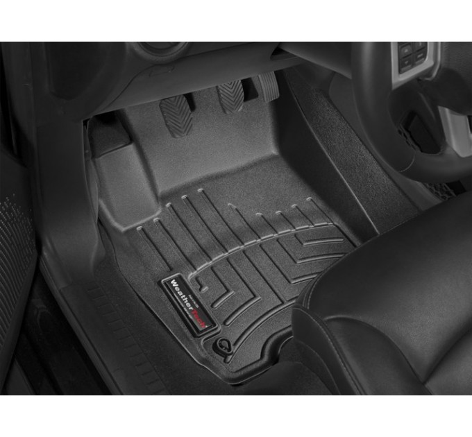Коврики Weathertech Black для Fiat Freemont; Dodge Journey (mkI)(1-2 row)(2 fixing hooks) 2011-2020, ціна: 10 186 грн.