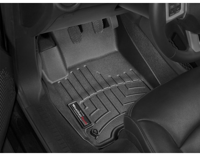 Коврики WeatherTech Black для Fiat Freemont; Dodge Journey (mkI)(2 fixing hooks)(1 row) 2011-2020, цена: 6 692 грн.