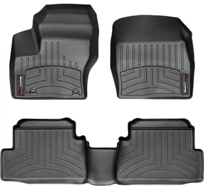 Коврики WeatherTech Black для Ford C-Max (mkI)(5 seats)(2 twist fixings) 2012-2012 (EU), цена: 9 994 грн.