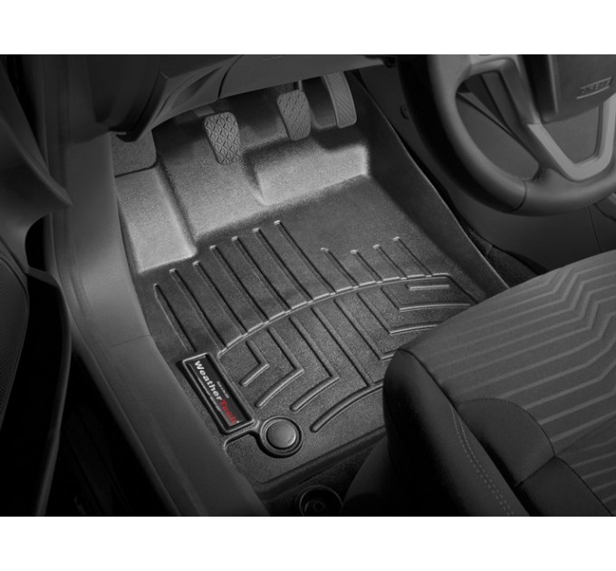 Коврики Weathertech Black для Ford Fiesta (EU)(hatch)(mkVI)(2 fixing posts)(1 row) 2009-2017, ціна: 6 144 грн.