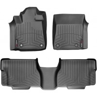 Коврики Weathertech Black для Toyota Sequoia (mkII)(1-2 row) 2012→