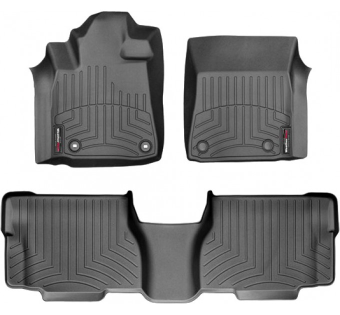 Коврики WeatherTech Black для Toyota Sequoia (mkII)(1-2 row) 2012-2022, цена: 10 641 грн.