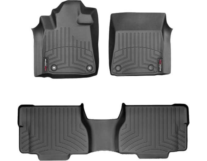 Коврики WeatherTech Black для Toyota Sequoia (mkII)(1-2 row)(2 row bucket seats with console) 2012-2022, цена: 11 709 грн.