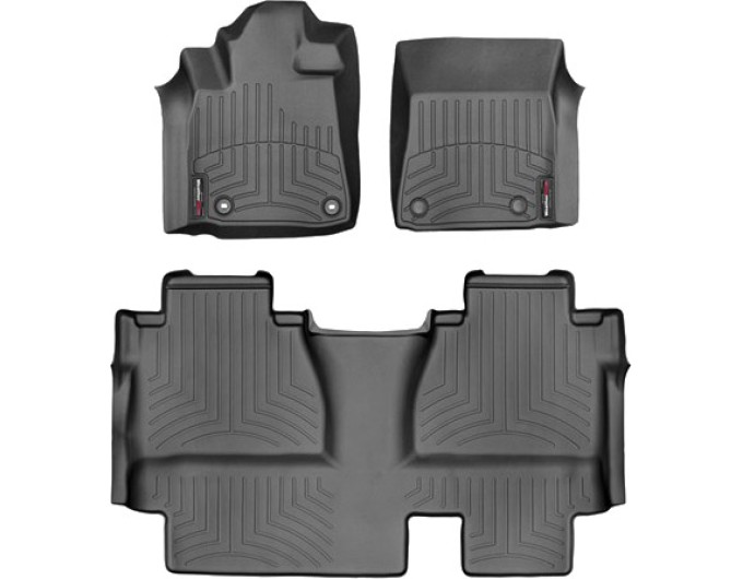 Коврики WeatherTech Black для Toyota Tundra (mkII)(double cab)(no storage boxes on 2 row) 2014→, цена: 13 472 грн.