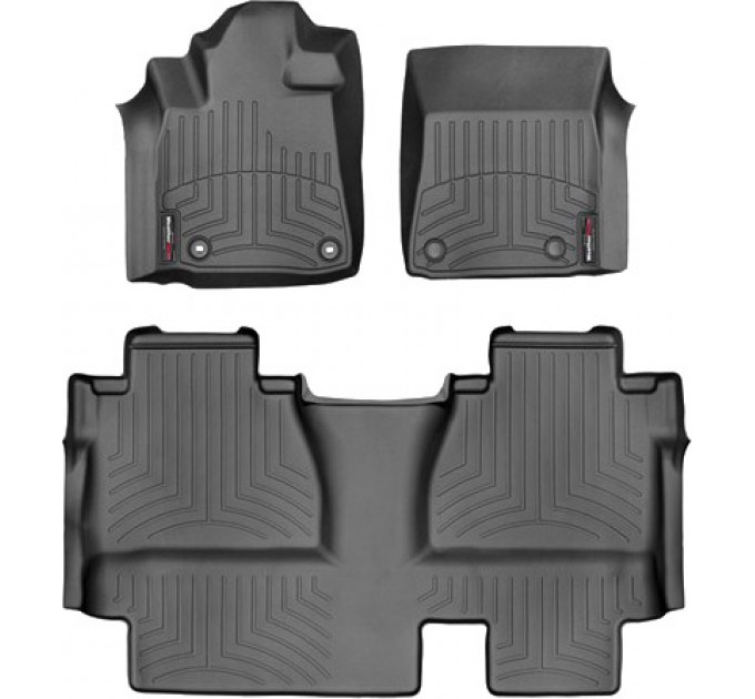 Коврики WeatherTech Black для Toyota Tundra (mkII)(double cab)(no storage boxes on 2 row) 2014→, цена: 12 487 грн.