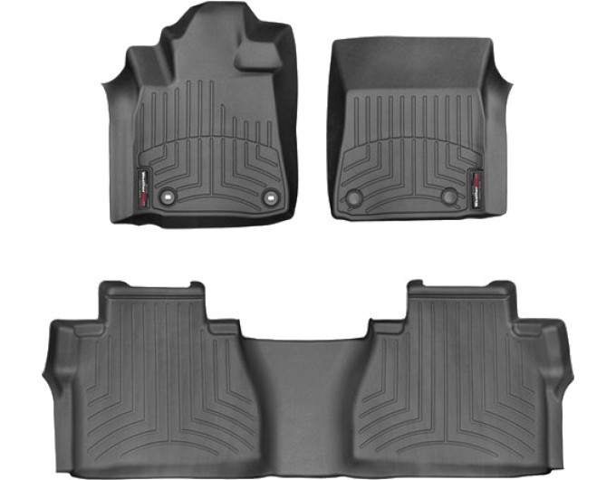 Коврики WeatherTech Black для Toyota Tundra (mkII)(double cab)(with storage boxes on 2 row) 2014→, цена: 11 488 грн.