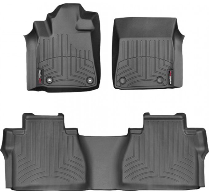 Коврики WeatherTech Black для Toyota Tundra (mkII)(double cab)(with storage boxes on 2 row) 2014→, цена: 10 641 грн.