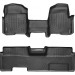 Коврики WeatherTech Black для Ford F-150 (mkXI)(extended cab)(no 4x4 shifter)(1 row - 1pc.)(with not full console)(with air vents to 2 row)(2 fixing posts) 2010-2014, цена: 14 524 грн.