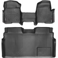 Коврики WeatherTech Black для Ford F-150 (mkXI)(double cab)(no 4x4 shifter)(1 row - 1pc.)(with not full console)(with air vents to 2 row)(2 fixing posts) 2010-2014, цена: 15 686 грн.
