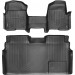 Коврики WeatherTech Black для Ford F-150 (mkXI)(double cab)(no 4x4 shifter)(1 row - 1pc.)(with not full console)(with air vents to 2 row)(2 fixing posts) 2010-2014, цена: 14 524 грн.