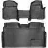 Коврики Weathertech Black для Ford F-150 (double cab)(mkXI)(no 4x4 shifter)(1 row - 1pc.)(with not full console)(with air vents to 2 row)(2 fixing posts) 2010-2014, ціна: 14 524 грн.