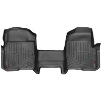 Коврики WeatherTech Black для Ford F-150 (mkXI)(all cabs)(no 4x4 shifter)(with not full console)(with air vents to 2 row)(2 fixing posts)(1 pc.)(1 row) 2010-2014