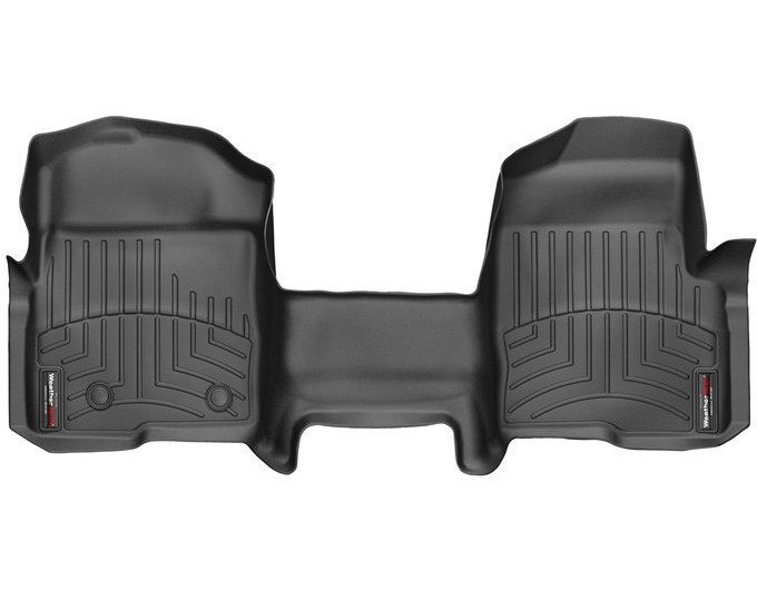 Коврики WeatherTech Black для Ford F-150 (mkXI)(all cabs)(no 4x4 shifter)(with not full console)(with air vents to 2 row)(2 fixing posts)(1 pc.)(1 row) 2010-2014, цена: 8 481 грн.