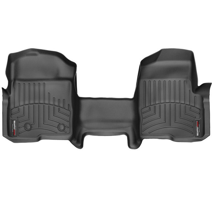 Коврики Weathertech Black для Ford F-150 (all cabs)(mkXI)(no 4x4 shifter)(with not full console)(with air vents to 2 row)(2 fixing posts)(1 pc.)(1 row) 2010-2014, ціна: 7 773 грн.