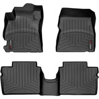 Коврики Weathertech Black для Nissan Note (E12) / Sunny (N17)(trunk lever on driver floor side)(small centre console) 2012-2020