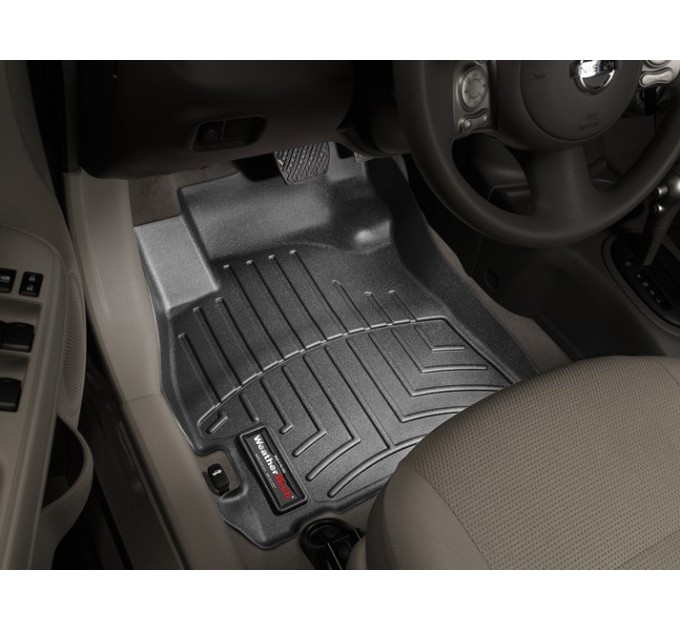 Коврики Weathertech Black для Nissan Note (E12) / Sunny (N17)(trunk lever on driver floor side)(small centre console) 2012-2020, ціна: 10 641 грн.