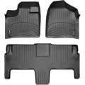 Коврики WeatherTech Black для Chrysler Grand Voyager (mkV); Volkswagen Routan (mkI)(with super console)(2 row luxury bucket seats)(1-2 row) 2011-2016, цена: 11 709 грн.