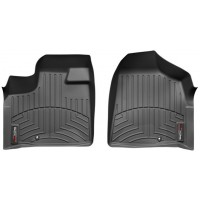 Коврики WeatherTech Black для Dodge Grand Caravan (mkV); Chrysler Grand Voyager (mkV); Lancia Voyager (mkI); Volkswagen Routan (mkI)(with console)(2 fixing hooks)(1 row) 2011-2020