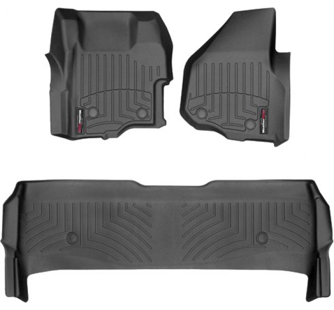 Коврики Weathertech Black для Ford Super Duty (double cab)(mkIII)(with 4x4 shifter)(no dead pedal) 2011-2012 automatic, ціна: 12 487 грн.