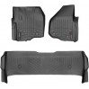 Коврики WeatherTech Black для Ford Super Duty (mkIII)(double cab)(no 4x4 shifter)(1 row - 2pcs.)(raised dead pedal) 2012-2016 automatic, цена: 12 487 грн.