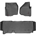 Коврики WeatherTech Black для Ford Super Duty (mkIII)(extended cab)(no 4x4 shifter)(1 row - 2pcs.)(raised dead pedal) 2012-2016 automatic, цена: 13 472 грн.