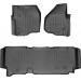 Коврики Weathertech Black для Ford Super Duty (extended cab)(mkIII)(no 4x4 shifter)(1 row - 2pcs.)(raised dead pedal) 2012-2016 automatic, ціна: 12 487 грн.